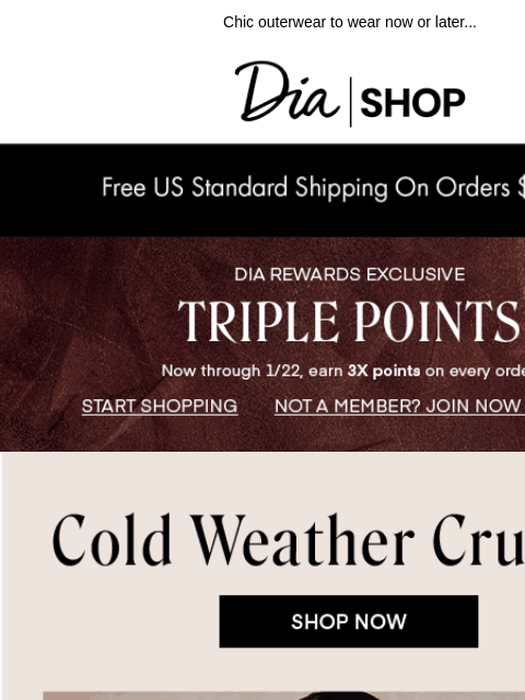 dia newsletter: Outerwear Obsessed 🧥​