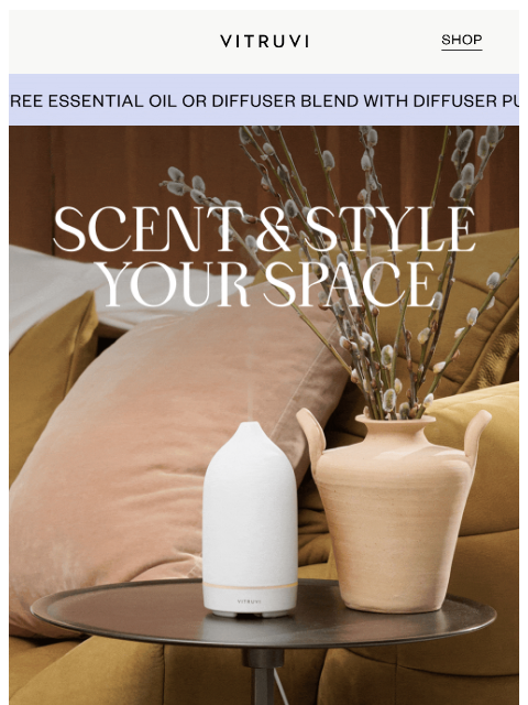 vitruvi newsletter: Free Full-Size Oil/Blend with Every Water-Based Di...