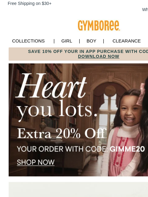 gymboree newsletter: ENDS SOON! ⏰ Use Your Extra 20% Off Before it Expi...