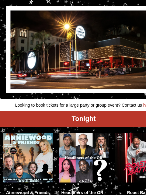 hive newsletter: Lineups for this Week - Bill Burr, Marc Maron, Jim...