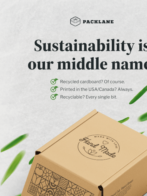 Make every shipment eco-conscious with recycled and customizable options. Packlane Logo Sustainability is Our Middle Name! Sustainability is Our Middle Name! Unwrapping your green queries FAQs Why Is