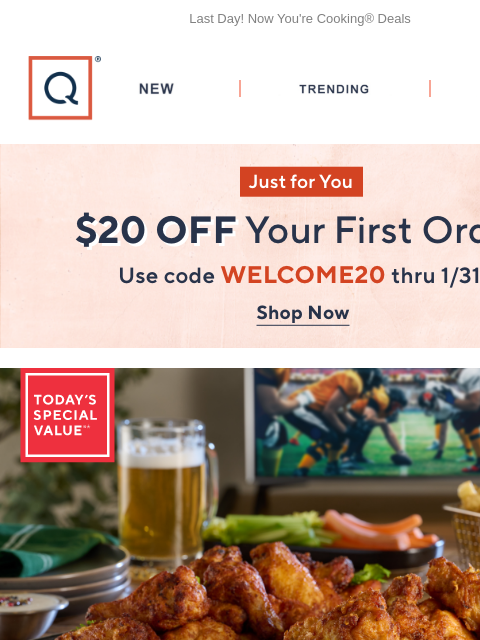 qvcemail newsletter: Kick Off Flavor with Corky’s BBQ + Get $20 Off