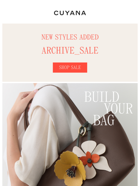 cuyana newsletter: Build Your Spring Bag