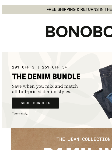 bonobos newsletter: This One’s All Denim, Guys