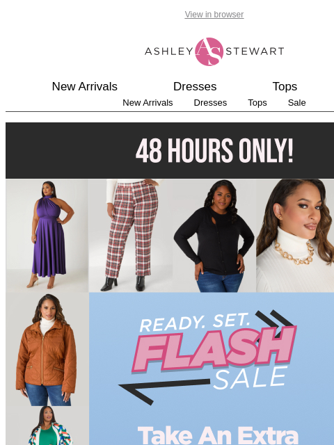 ashleystewart newsletter: 🚨 Extra 50% off Clearance Flash Sale Still Going ...