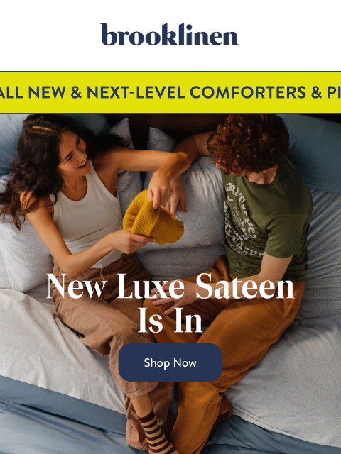 brooklinen newsletter: New sheets for your sleep