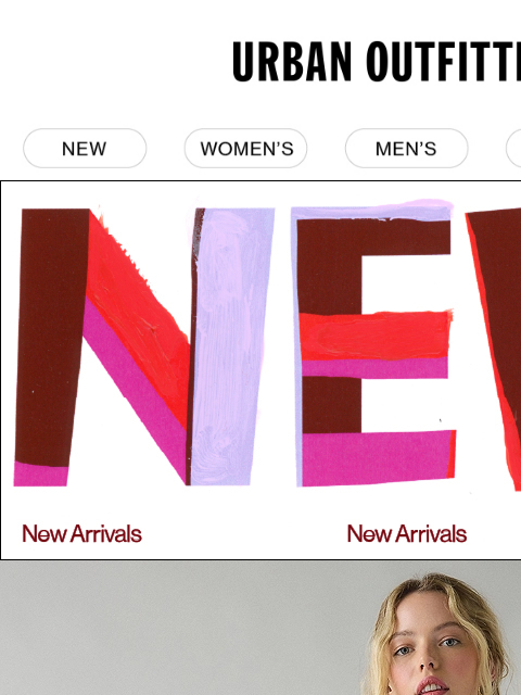 urbanoutfitters newsletter: It’s NEW ARRIVALS DAY 🎉