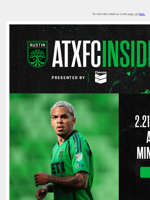 austinfc newsletter: ATXFC INSIDER: Match Tickets, Austin FC Honors MLK...