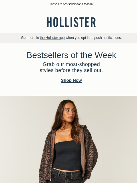 hollisterco newsletter: Add to bag ASAP.