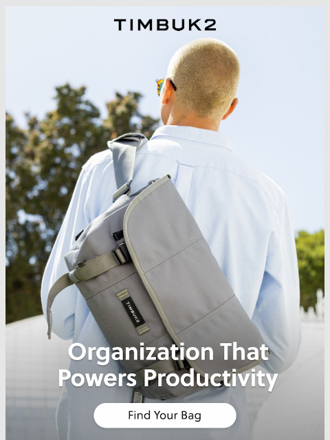 timbuk2 newsletter: Designed to Keep You Productive