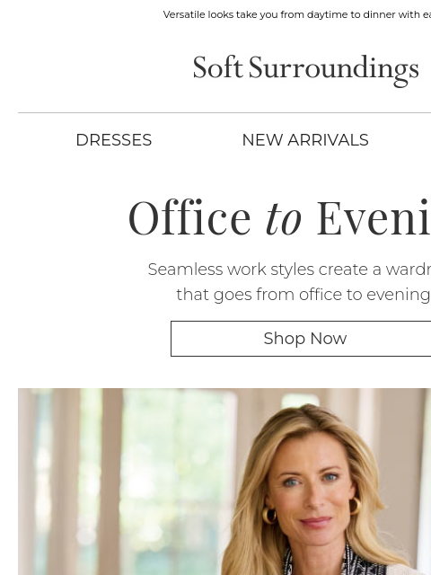 softsurroundings newsletter: Effortless Workday Style