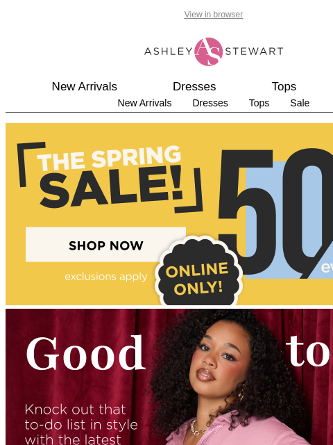 ashleystewart newsletter: FACT: Running errands is better in a CUTE ‘fit 💅