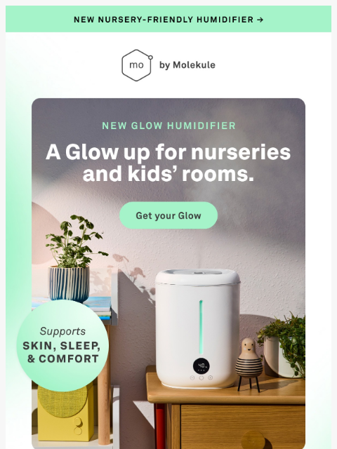 molekule newsletter: Why kids 👶🏻 NEED a humidifier