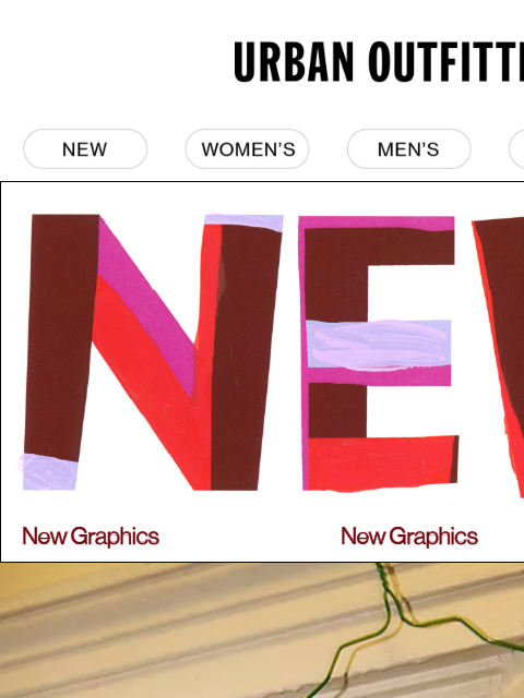 urbanoutfitters newsletter: New graphics from your favorite brands