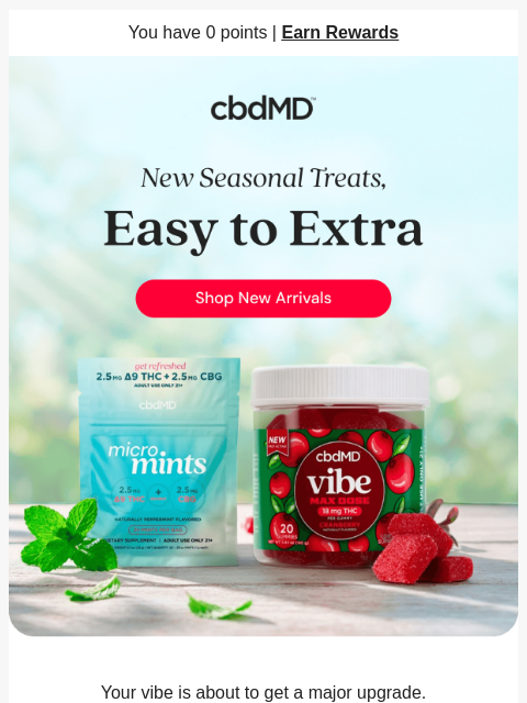 cbdmd newsletter: Something New for Your Daily Unwind
