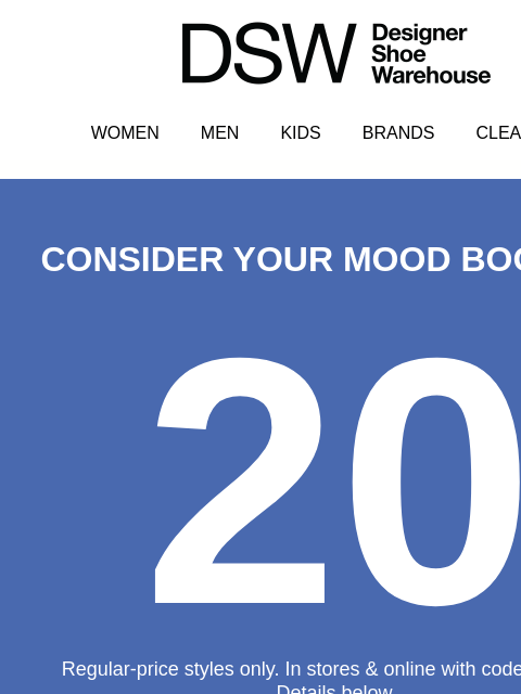 dsw newsletter: PSA: 20% OFF WINTER-READY SHOES