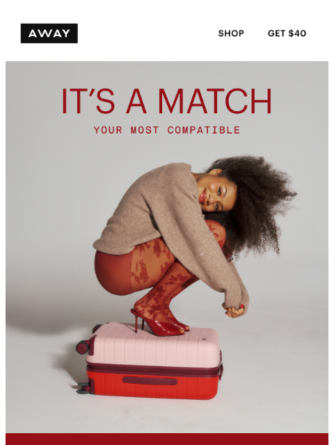 awaytravel newsletter: Your Amour: a new, crush-worthy suitcase