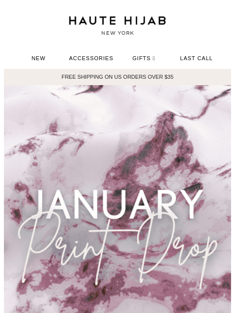 hautehijab newsletter: January print drop is here! 🛍️