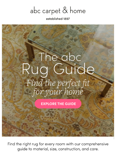 abchome newsletter: The Ultimate Rug Guide