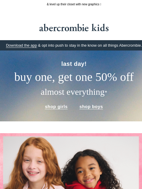 abercrombie newsletter: make Valentine's day sweeter with these ♥️