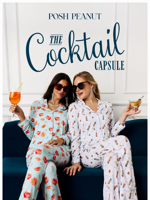poshpeanut newsletter: 🍸🫒 Just Launched: The Cocktail Capsule