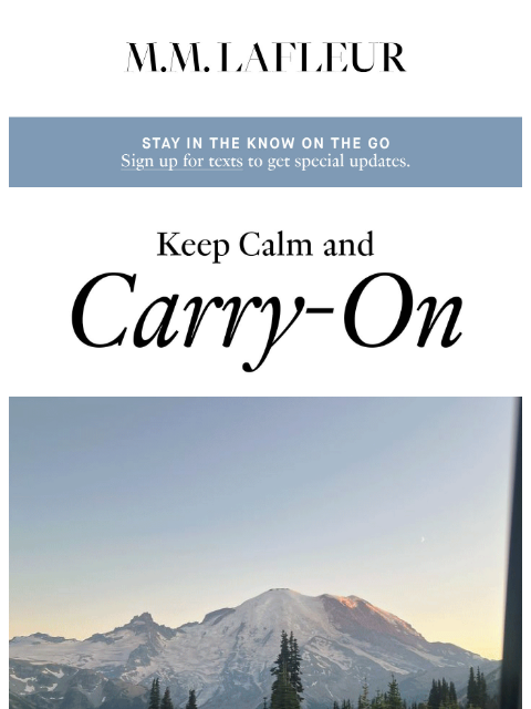 mmlafleur newsletter: Where do you think you’re going?