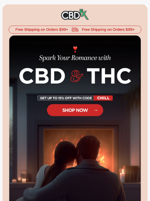 cbdfx newsletter: Enjoy a couples weekend with chilltastic CBD & THC...
