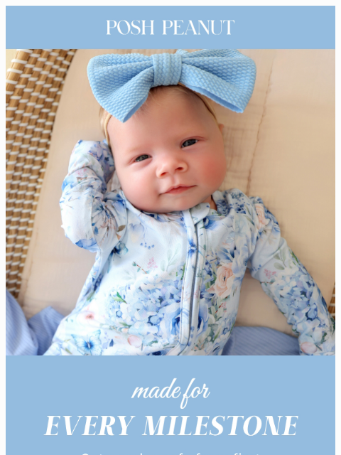 poshpeanut newsletter: Made For Every Milestone 🥰