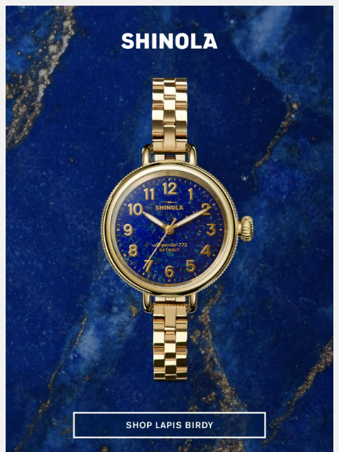 shinola newsletter: This Birdy’s Cut From Stone