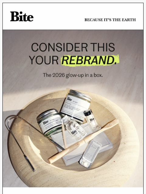 bitetoothpastebits newsletter: Your 2026 glow-up in a box. ✨