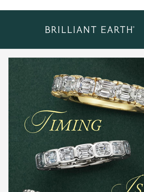 brilliantearth newsletter: Best-selling bands in time for Valentine’s Day