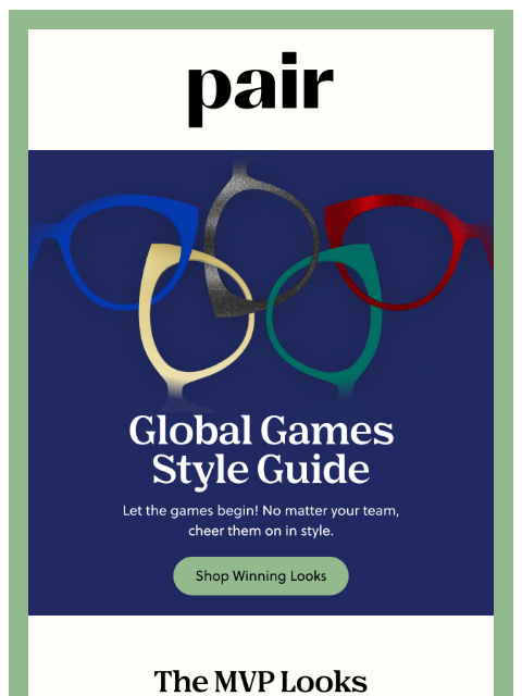 paireyewear newsletter: 🏅The Global Games Style Guide🏅
