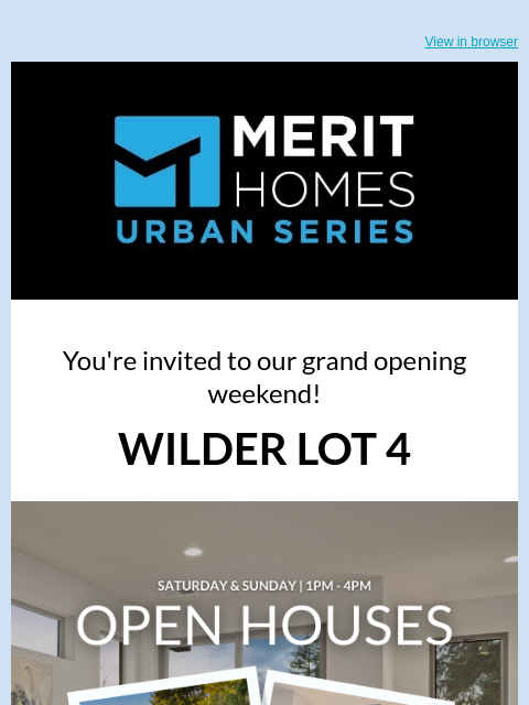 merithomesinc newsletter: NEW LISTING: Wilder Lot 4 in North Rose Hill