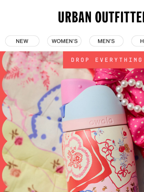 urbanoutfitters newsletter: DROP EVERYTHING: New UO Exclusive Owala 💐