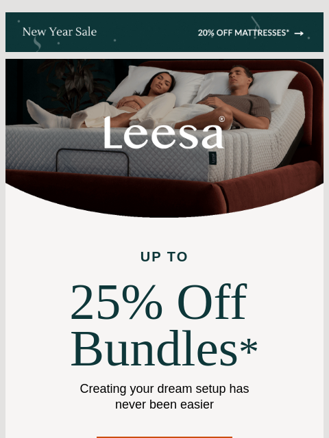 leesasleep newsletter: Elevate your sleep with our bundles