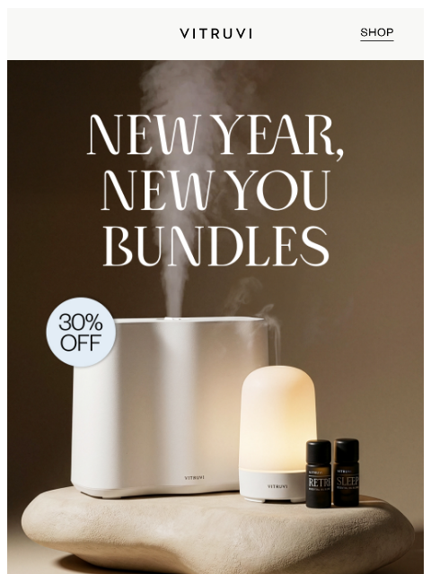 vitruvi newsletter: New Year, New You Bundles 💫 30% OFF