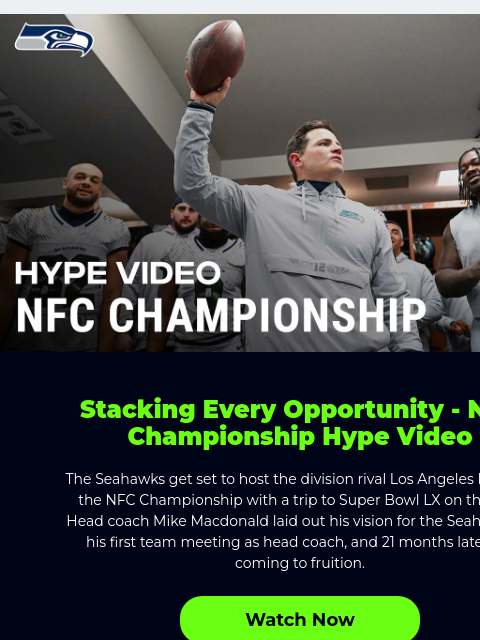 seahawksemail newsletter: Sailing Into The NFC Championship!