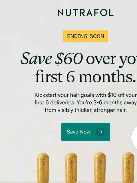 nutrafol newsletter: This exclusive offer ends soon.