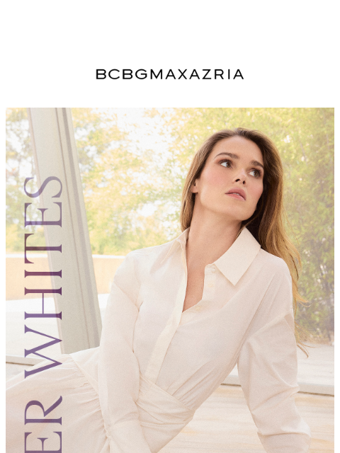 bcbg newsletter: The Edit: Winter Whites