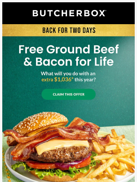 butcherbox newsletter: 👀 We’re bringing it back!