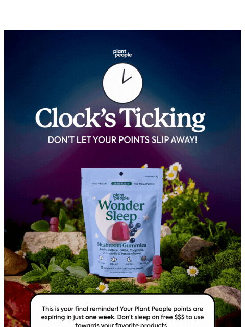 plantpeople newsletter: Don't let your points slip away 🕦