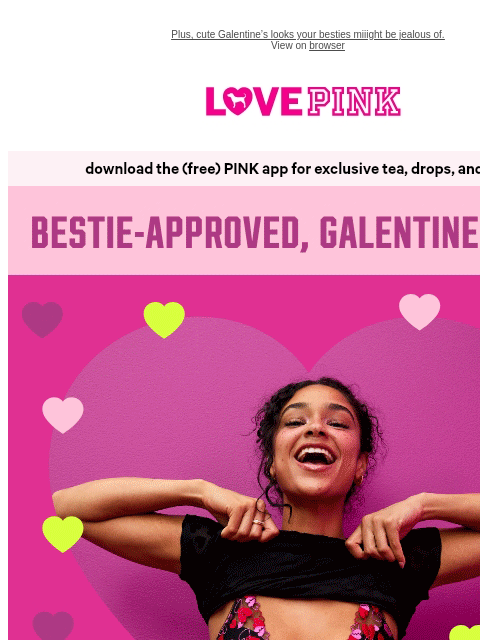 vspink newsletter: Buy 2, Get 1 FREE for the Galentines