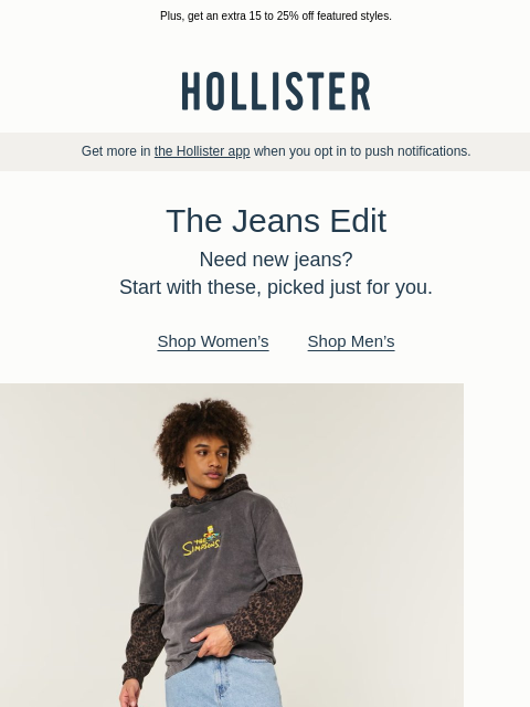 hollisterco newsletter: 👖 The Jeans Edit 👖