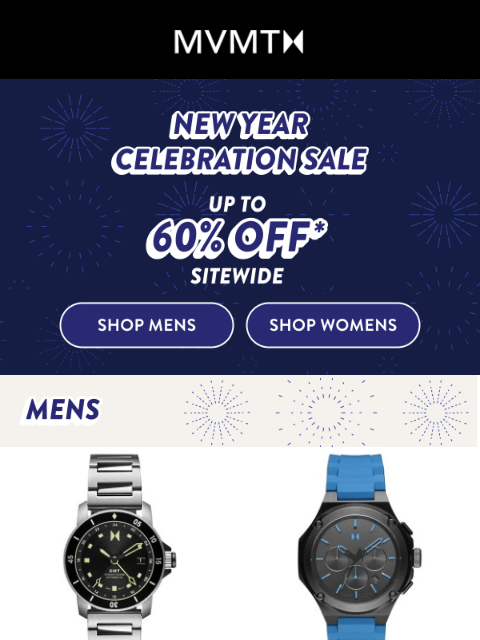 mvmt newsletter: Up to 60% off sitewide is waiting for you