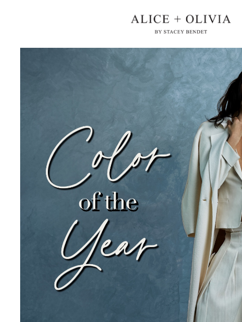 aliceandolivia newsletter: THE COLOR OF THE YEAR ☁️