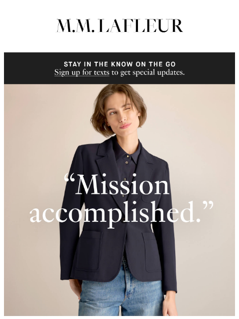 mmlafleur newsletter: Want to get dressed in seconds?