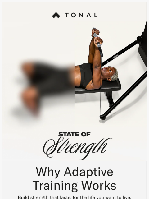 tonal newsletter: Smarter Training. Stronger Results.