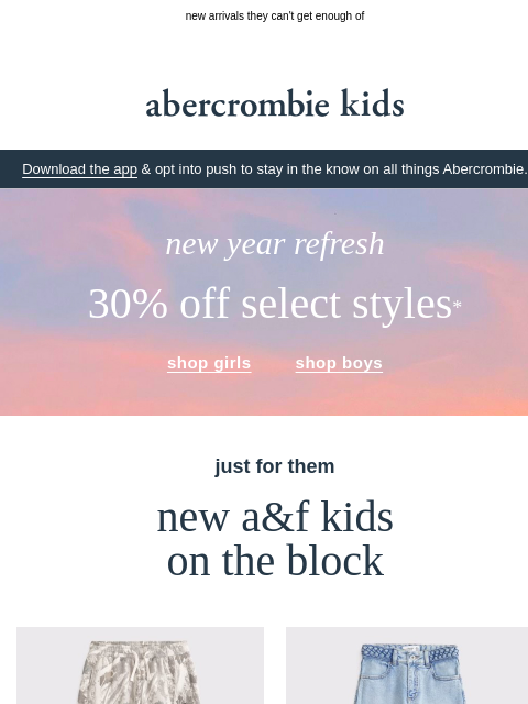 abercrombie newsletter: we know what they want