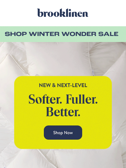 brooklinen newsletter: Our new & next-level comforters are the best you'v...