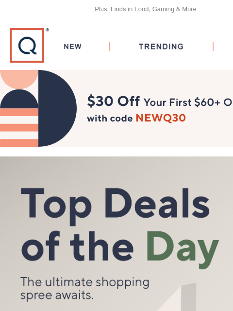 Plus, Finds in Food, Gaming & More QVC New TRENDING DEALS Unlock $30 off Your First Purchase deals top block new to q stay connected IROA program guide finds were loving prindables origami donkey